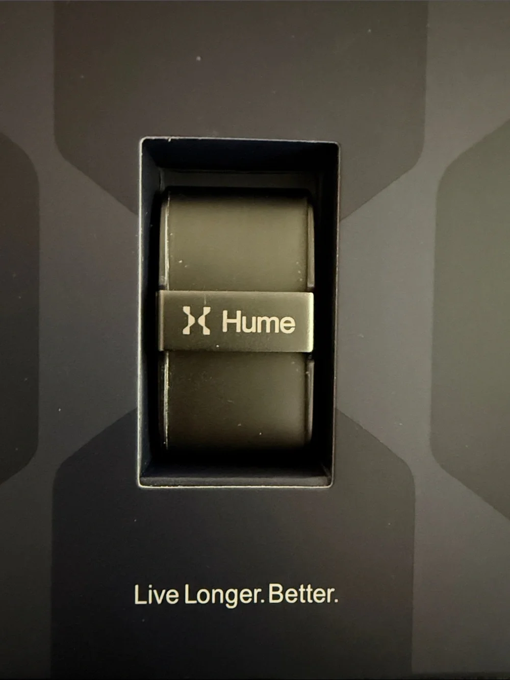 Hume Longevity Band 24/7 Health Tracking Band Black Wearable Arm Band